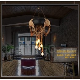 Designer Touch Decorative Country Vintage 6 Light Pendant Light