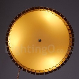 Designer Touch Decorative Modern Contemporary Wood Drum Pendant Light