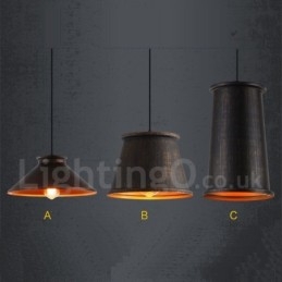 Designer Touch Decorative Retro Vintage 1 Light Metal Pendant Light