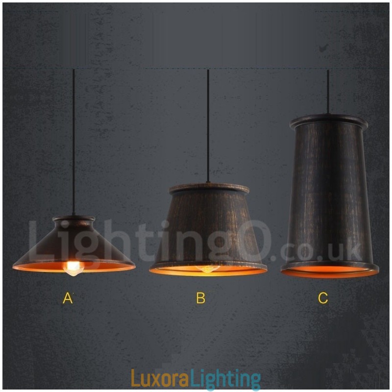 Designer Touch Decorative Retro Vintage 1 Light Metal Pendant Light