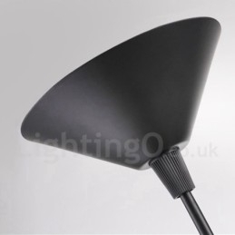 Designer Touch Decorative Black Metal Hat Shape 1 Light Retro Vintage Pendant Light