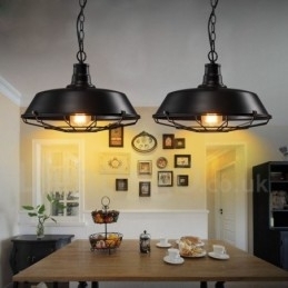 Designer Touch Decorative Retro Vintage Black Metal Pendant Light