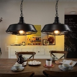 Designer Touch Decorative Retro Vintage Black Metal Pendant Light