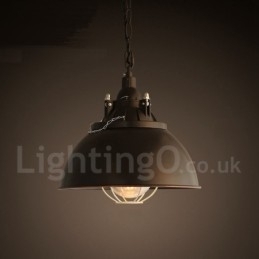 Designer Touch Decorative Retro Vintage Metal 1 Light Pendant Light