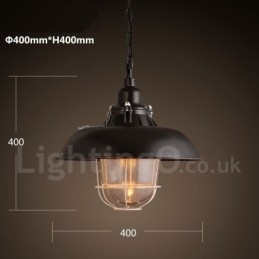Designer Touch Decorative Retro Vintage Metal 1 Light Pendant Light
