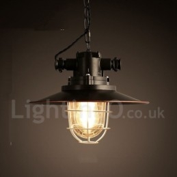 Designer Touch Decorative Retro Vintage Metal 1 Light Pendant Light
