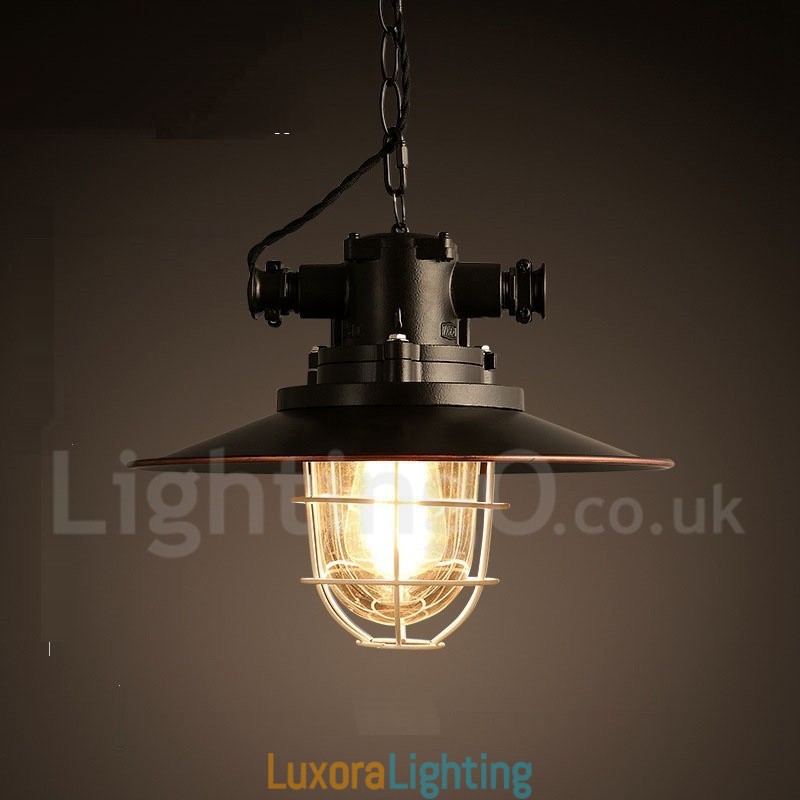 Designer Touch Decorative Retro Vintage Metal 1 Light Pendant Light