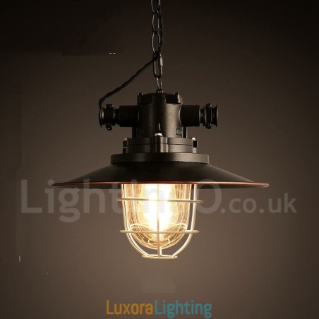 Designer Touch Decorative Retro Vintage Metal 1 Light Pendant Light