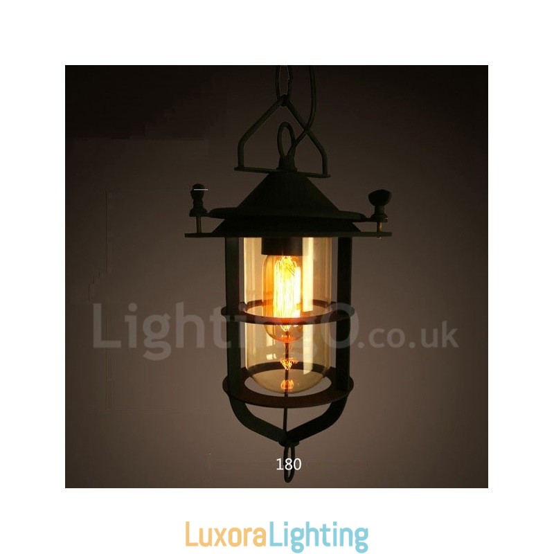Designer Touch Decorative Retro Vintage Metal 1 Light Pendant Light