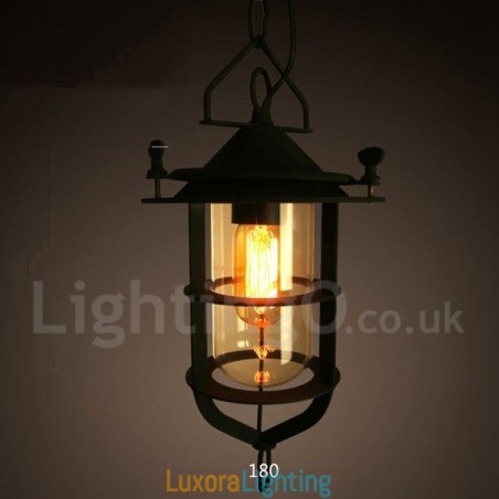 Designer Touch Decorative Retro Vintage Metal 1 Light Pendant Light