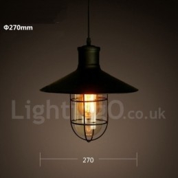 Designer Touch Decorative Retro Vintage Metal 1 Light Pendant Light