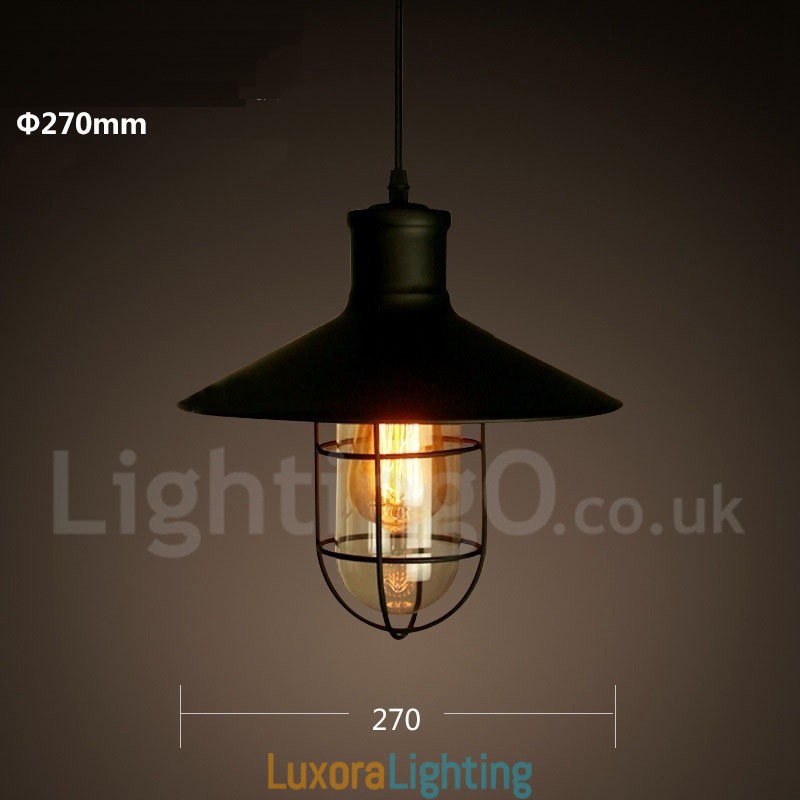 Designer Touch Decorative Retro Vintage Metal 1 Light Pendant Light