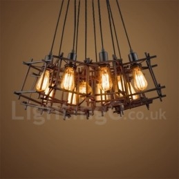 Designer Touch Decorative Retro Vintage Metal Pendant Light (Multiple Shades with one pendant fixed) (Please select the Quantity of the shade below)