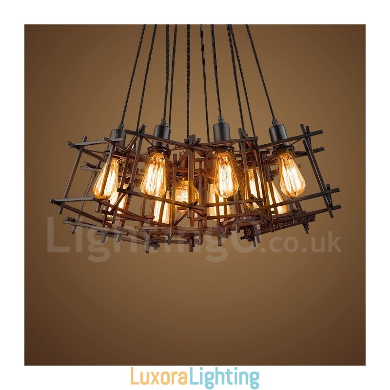Designer Touch Decorative Retro Vintage Metal Pendant Light (Multiple Shades with one pendant fixed) (Please select the Quantity of the shade below)