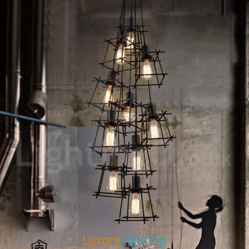 Designer Touch Decorative Retro Vintage Metal Pendant Light (Multiple Shades with one pendant fixed) (Please select the Quantity of the shade below)