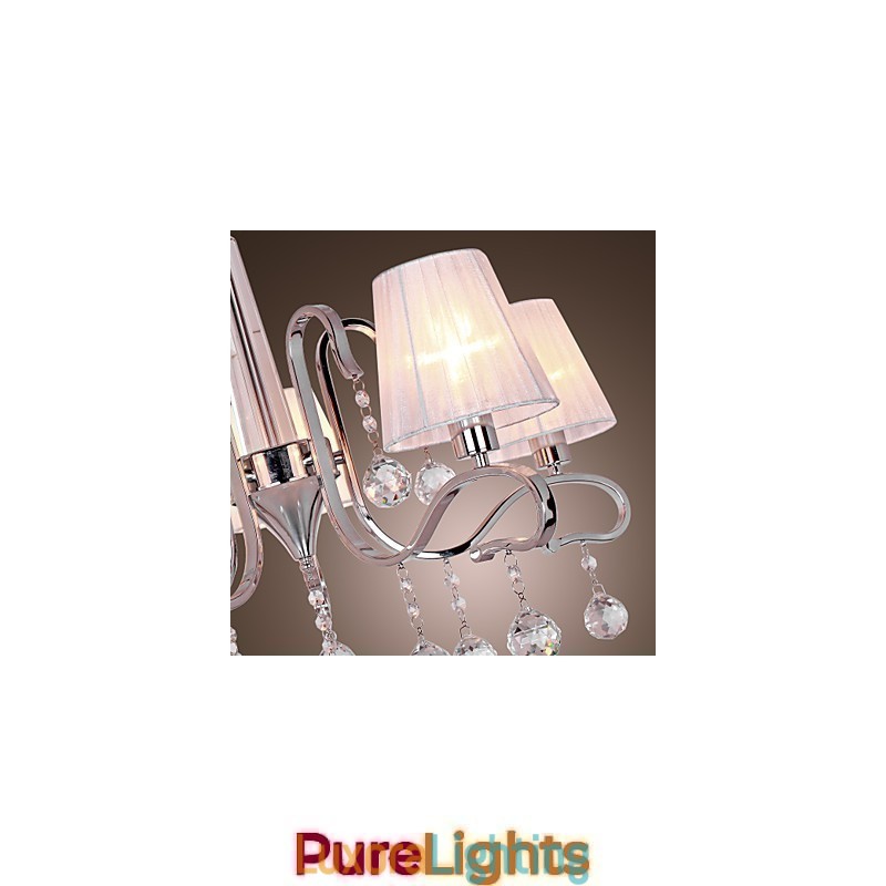 Designer Touch Decorative Modern Contemporary Crystal Electroplated Chandelier