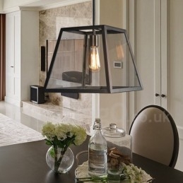 Designer Touch Decorative Vintage Metal Pendant Light with Glass Shade