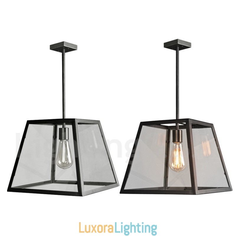 Designer Touch Decorative Vintage Metal Pendant Light with Glass Shade