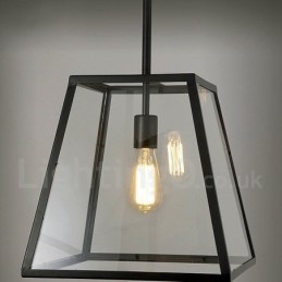 Designer Touch Decorative Vintage Metal Pendant Light with Glass Shade
