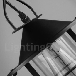 Designer Touch Decorative Vintage Metal Pendant Light with Glass Shade