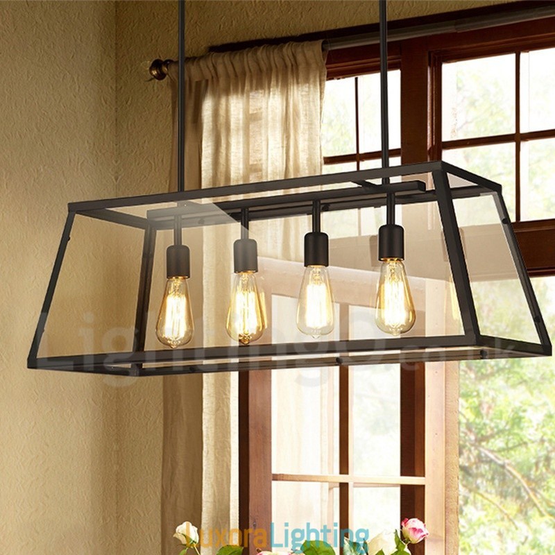 Designer Touch Decorative Rustic Lodge Vintage Metal Pendant Light with Glass Shade