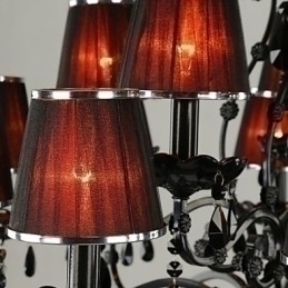 Designer Touch Decorative Chandelier Crystal Modern Contemporary Crystal 15 Light Red