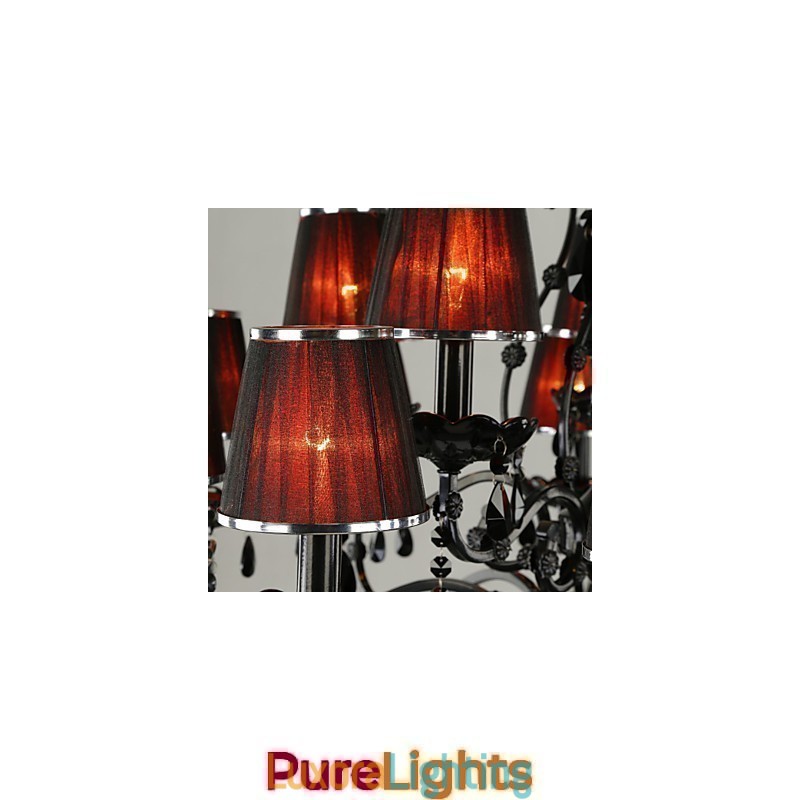 Designer Touch Decorative Chandelier Crystal Modern Contemporary Crystal 15 Light Red