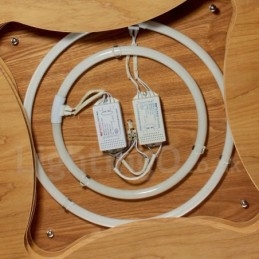 Designer Touch Decorative Wood Flush Mount Light