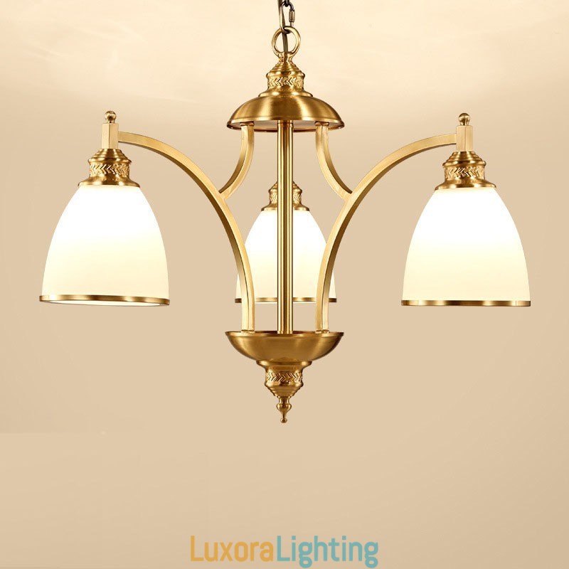 Designer Touch Decorative 3 Light Rustic Lodge Integrated Metal Copper Chandelier