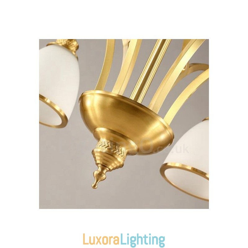 Designer Touch Decorative 3 Light Rustic Lodge Integrated Metal Copper Chandelier