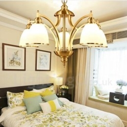 Designer Touch Decorative 5 Light Rustic Lodge Integrated Metal Copper Chandelier