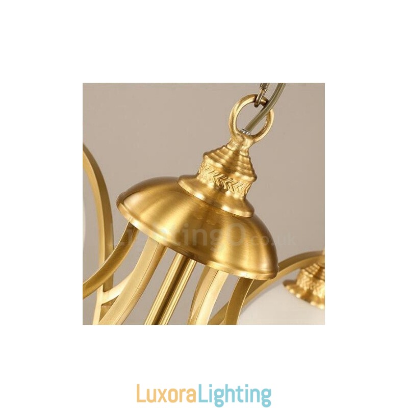 Designer Touch Decorative 5 Light Rustic Lodge Integrated Metal Copper Chandelier