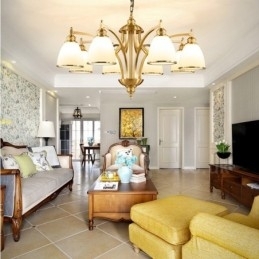 Designer Touch Decorative 8 Light Rustic Lodge Integrated Metal Copper Chandelier