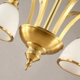 Designer Touch Decorative 8 Light Rustic Lodge Integrated Metal Copper Chandelier