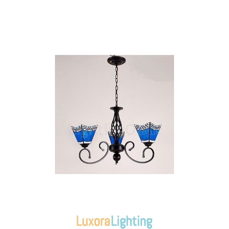 Designer Touch Decorative 3 Light Mediterranean Style Integrated Metal Chandelier