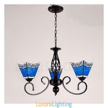 Designer Touch Decorative 3 Light Mediterranean Style Integrated Metal Chandelier