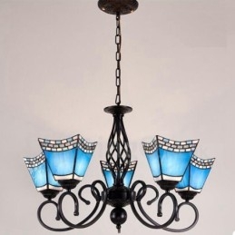 Designer Touch Decorative 5 Light Mediterranean Style Integrated Metal Chandelier