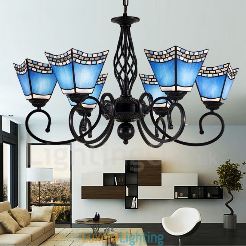 Designer Touch Decorative 6 Light Mediterranean Style Integrated Metal Chandelier