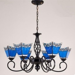 Designer Touch Decorative 6 Light Mediterranean Style Integrated Metal Chandelier