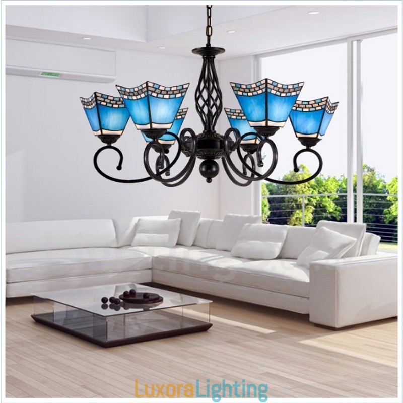 Designer Touch Decorative 6 Light Mediterranean Style Integrated Metal Chandelier