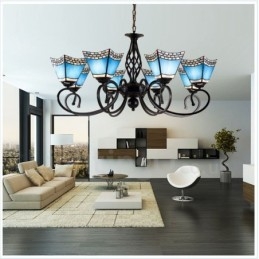 Designer Touch Decorative 8 Light Mediterranean Style Integrated Metal Chandelier