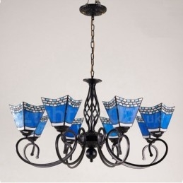 Designer Touch Decorative 8 Light Mediterranean Style Integrated Metal Chandelier