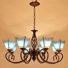Designer Touch Decorative 8 Light Mediterranean Style Integrated Metal Chandelier