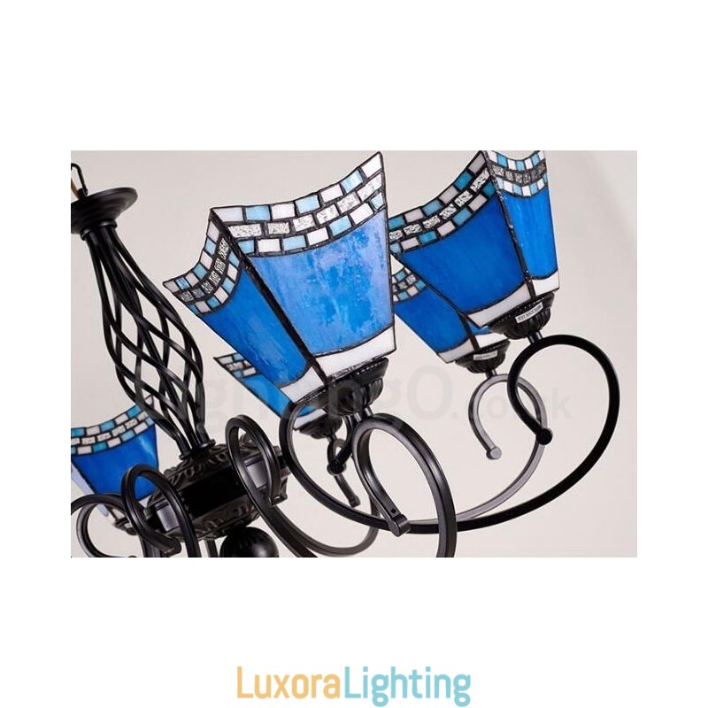 Designer Touch Decorative 8 Light Mediterranean Style Integrated Metal Chandelier