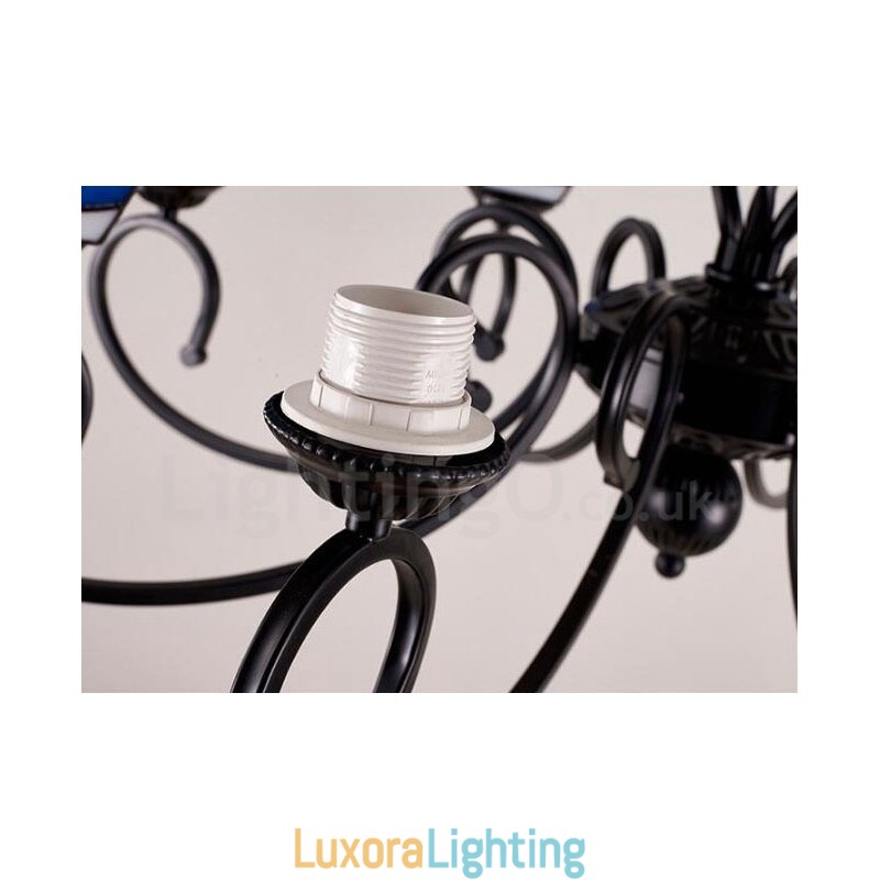 Designer Touch Decorative 8 Light Mediterranean Style Integrated Metal Chandelier