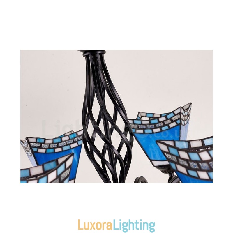 Designer Touch Decorative 8 Light Mediterranean Style Integrated Metal Chandelier