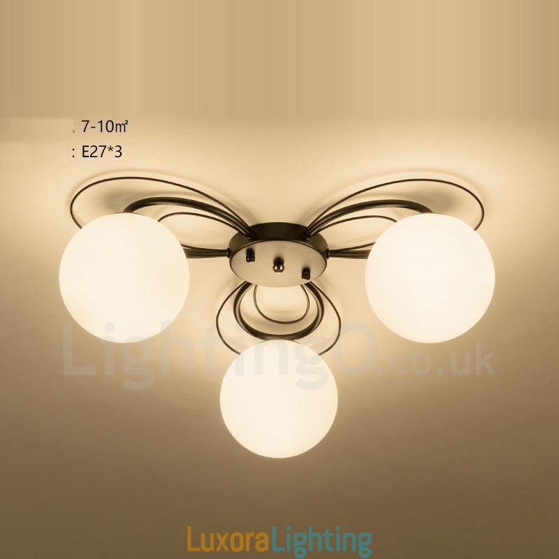 Designer Touch Decorative 3 Light Rustic Lodge Integrated Chandelier