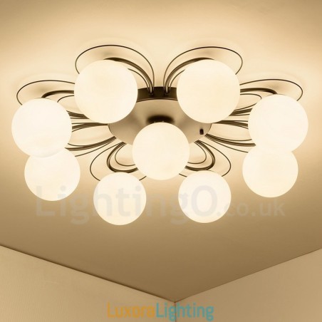 Designer Touch Decorative 9 Light Rustic Lodge Integrated Chandelier