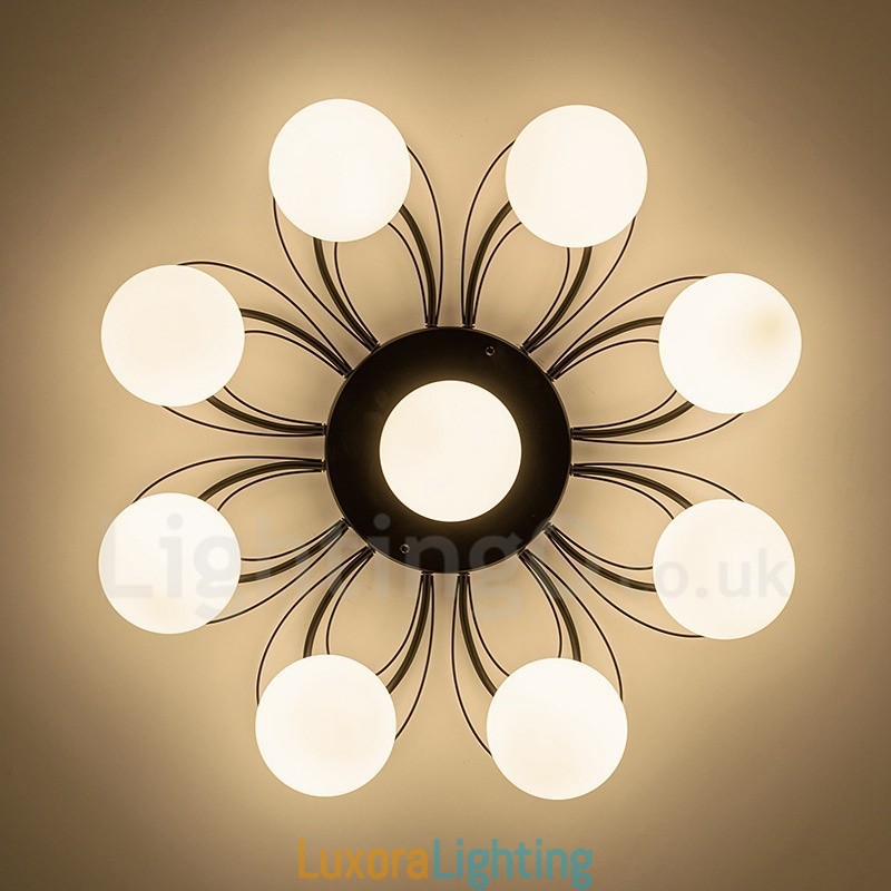 Designer Touch Decorative 9 Light Rustic Lodge Integrated Chandelier