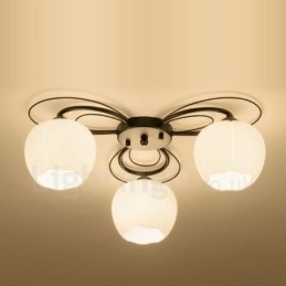 Designer Touch Decorative 3 Light Rustic Lodge Integrated Chandelier